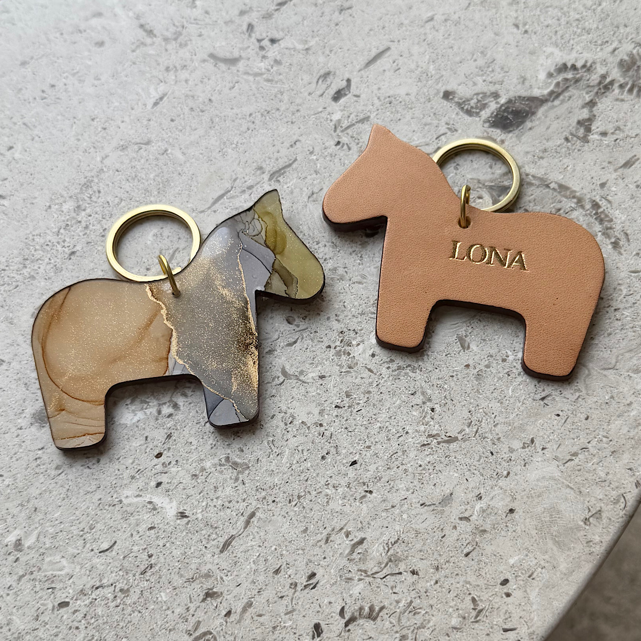 Leather charm