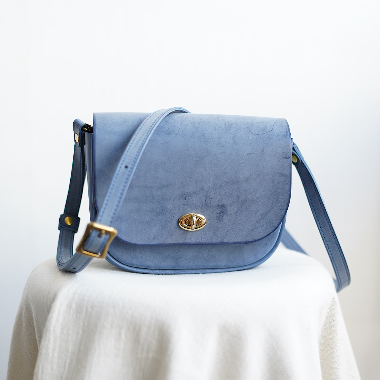 Clasp-H shoulder bag SIBILLA Marine